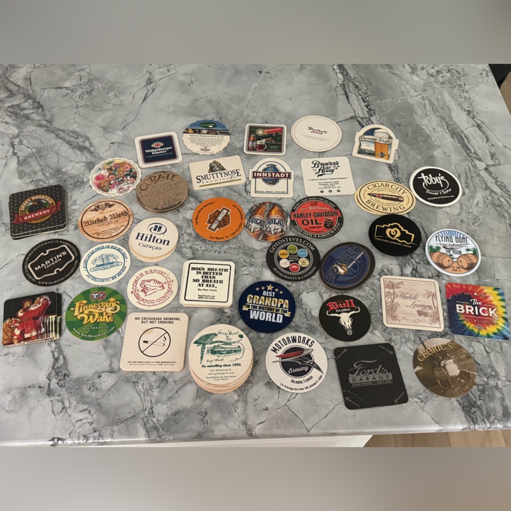 Bar Coasters - large variety